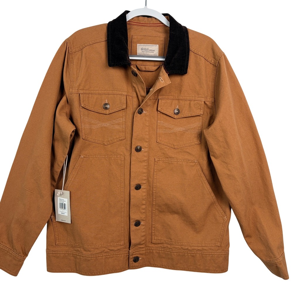 Blue Ranchwear Canvas Jacket Large Rust New With Tags
